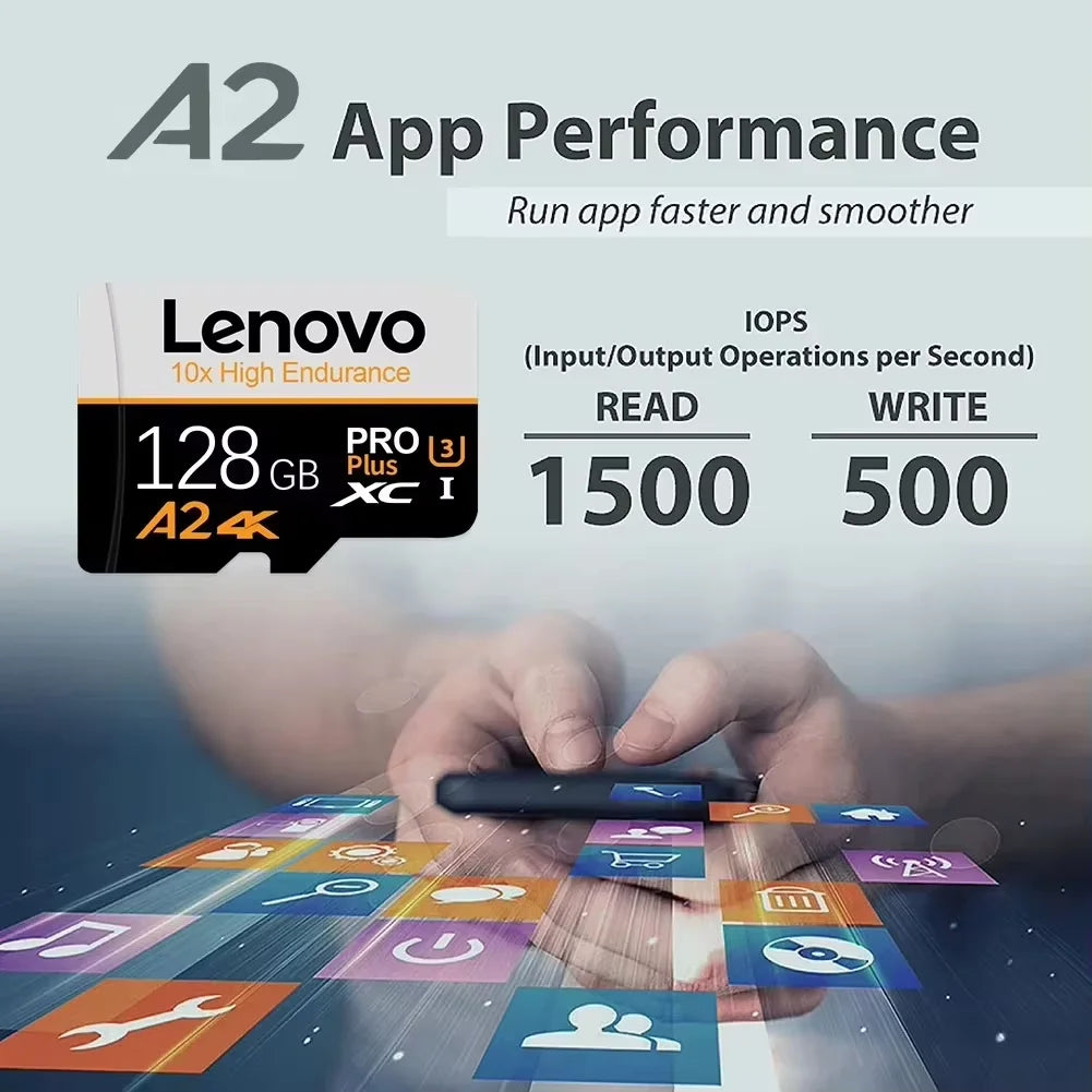 Lenovo High Speed Memory Card 1TB Cartao De Memoria 512GB Micro SD Card 256GB Class 10 TF Flash Card For Phone Tablet UAV NEW