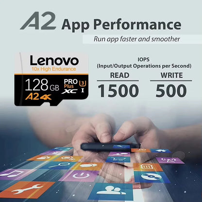 Lenovo High Speed Memory Card 1TB Cartao De Memoria 512GB Micro SD Card 256GB Class 10 TF Flash Card For Phone Tablet UAV NEW