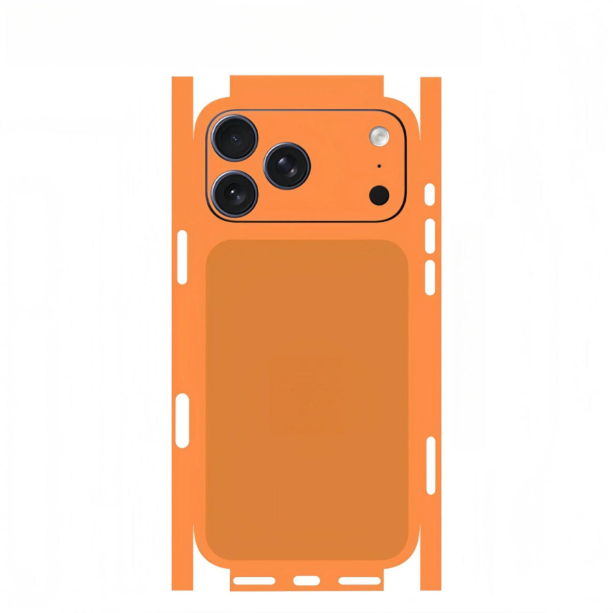 Plain Color Decal Skin for iPhone 17 16 15 14 13 Pro Max Back Cover Wrap Rear Screen Protector Anti-scratch Durable Stickerl